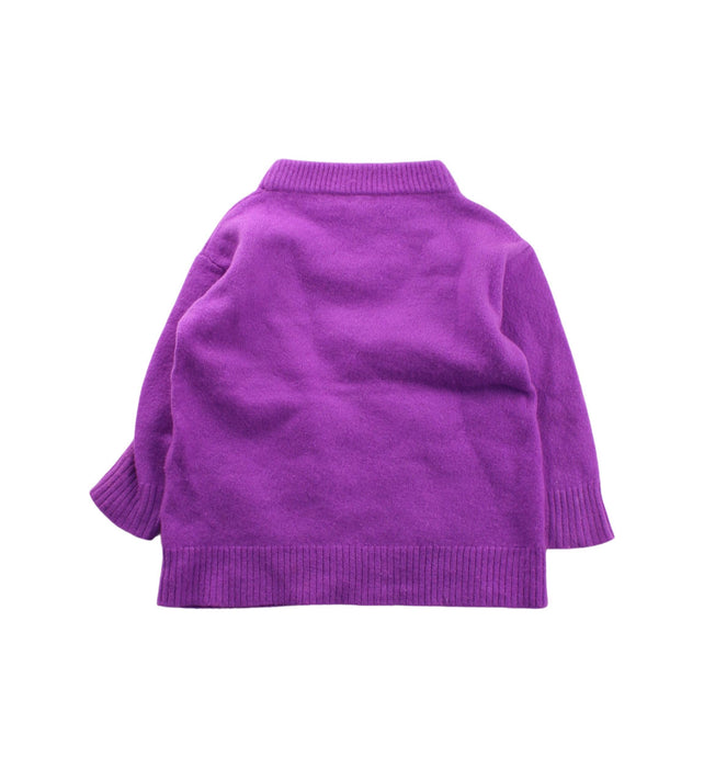 A Purple Knit Sweaters from Crewcuts in size 2T for girl. (Back View)