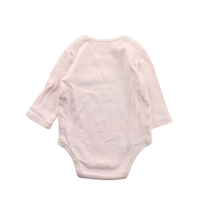 A Pink Long Sleeve Bodysuits from Ralph Lauren in size 0-3M for girl. (Back View)