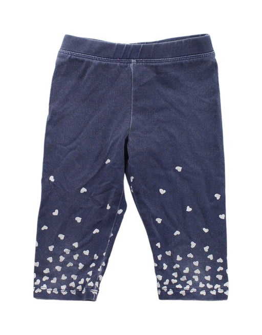 A Blue Leggings from Crewcuts in size 3T for girl. (Front View)