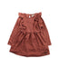 A Brown Long Sleeve Dresses from MarMar in size 3T for girl. (Front View)
