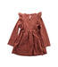 A Brown Long Sleeve Dresses from MarMar in size 3T for girl. (Back View)
