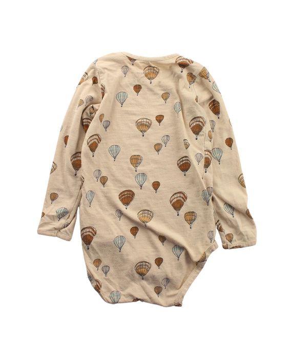 A Beige Long Sleeve Bodysuits from Soft Gallery in size 12-18M for neutral. (Back View)