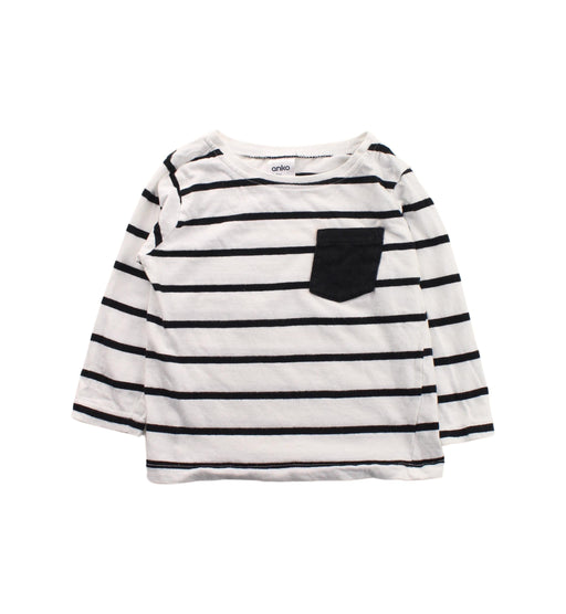 A Black Long Sleeve T Shirts from Anko in size 12-18M for girl. (Front View)