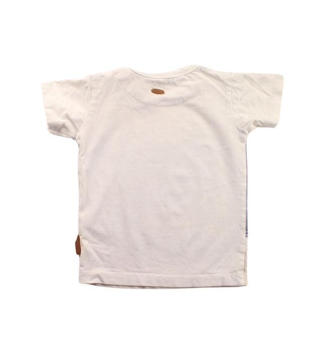 A White Short Sleeve T Shirts from Hust & Claire in size 6-12M for boy. (Back View)