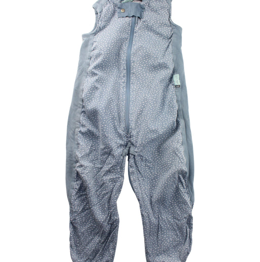 A Blue Sleepsacs from ErgoPouch in size 6-12M for neutral. (Front View)