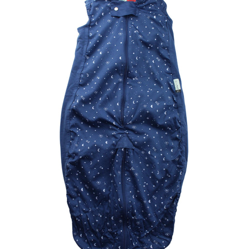 A Blue Sleepsacs from ErgoPouch in size 6-12M for boy. (Front View)