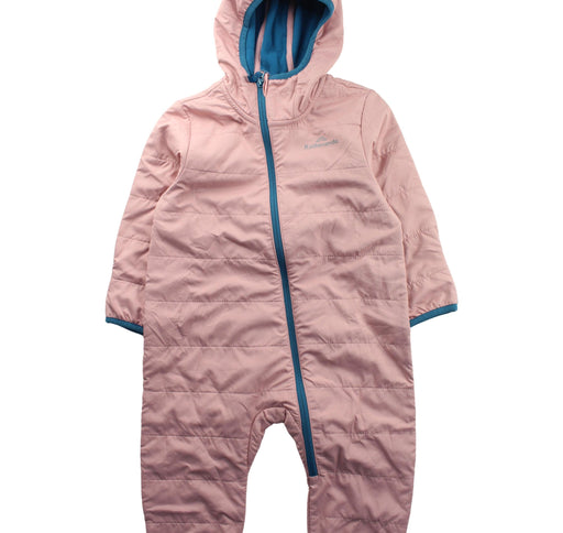 A Pink Long Sleeve Jumpsuits from Kathmandu in size 12-18M for girl. (Front View)