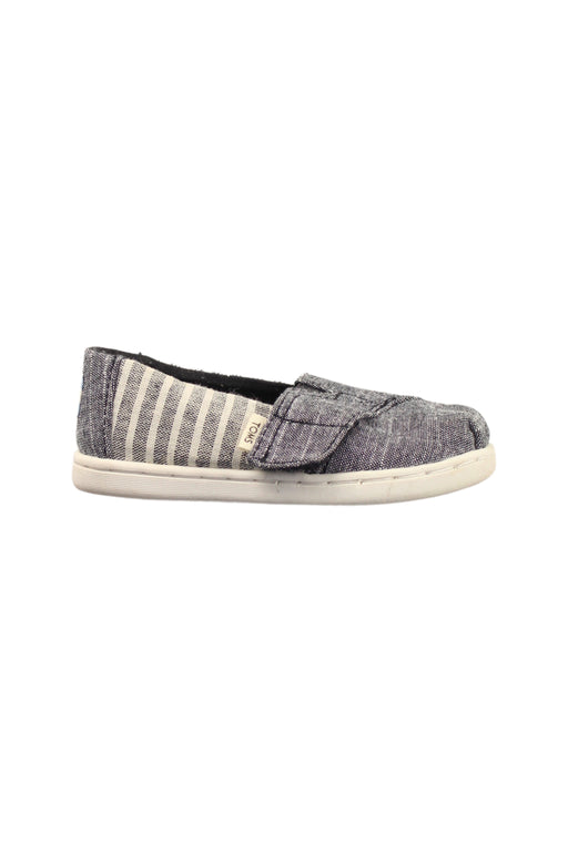 A Grey Espadrilles from Toms in size 18-24M for girl. (Front View)