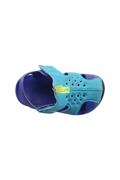 A Blue Sandals from Nike in size 18-24M for boy. (Front View)