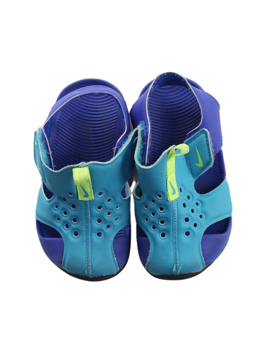 A Blue Sandals from Nike in size 18-24M for boy. (Back View)