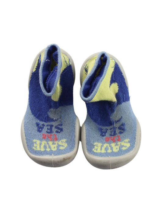 A Blue Booties from Collegien in size 12-18M for boy. (Back View)