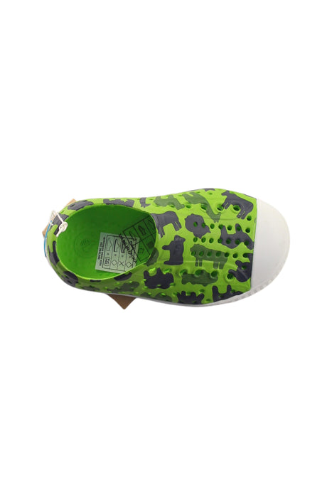 A Green Aqua Shoes from Native Shoes in size 12-18M for boy. (Front View)