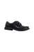 A Black Dress Shoes from Clarks in size 4T for boy. (Front View)