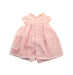 A Pink Short Sleeve Rompers from Kingkow in size 0-3M for girl. (Back View)