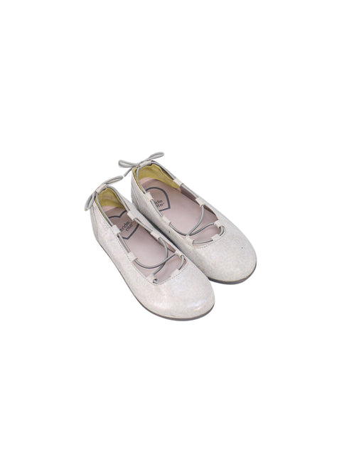 A Silver Flats from Stride Rite in size 5T for girl. (Front View)