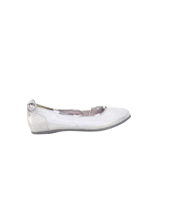 A Silver Flats from Stride Rite in size 5T for girl. (Back View)