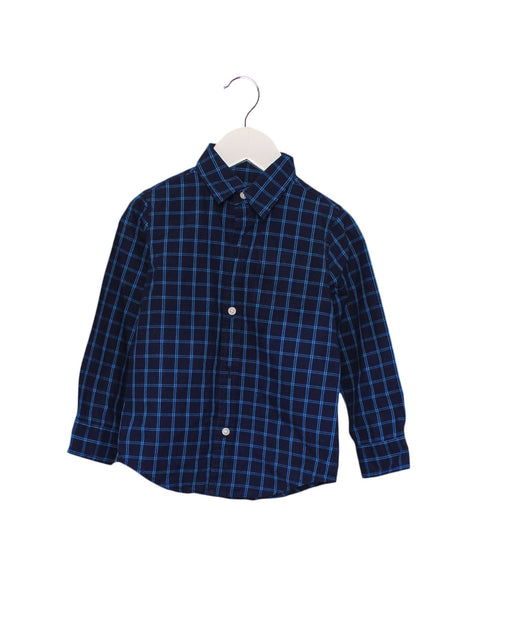 A Navy Long Sleeve Shirts from Janie & Jack in size 3T for boy. (Front View)