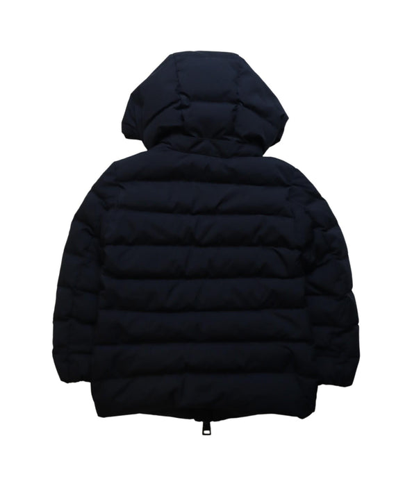 A Black Puffer/Quilted Jackets from Herno in size 4T for neutral. (Back View)