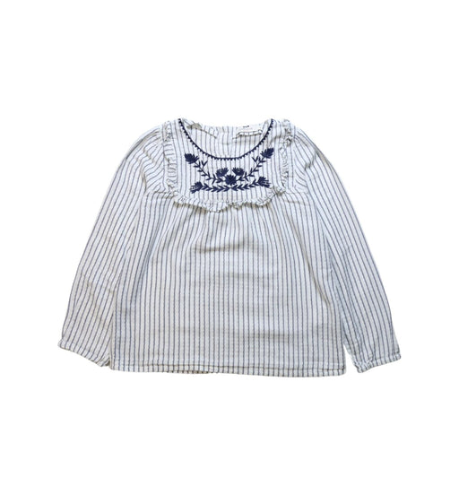 A Blue Long Sleeve Tops from Cyrillus in size 8Y for girl. (Front View)