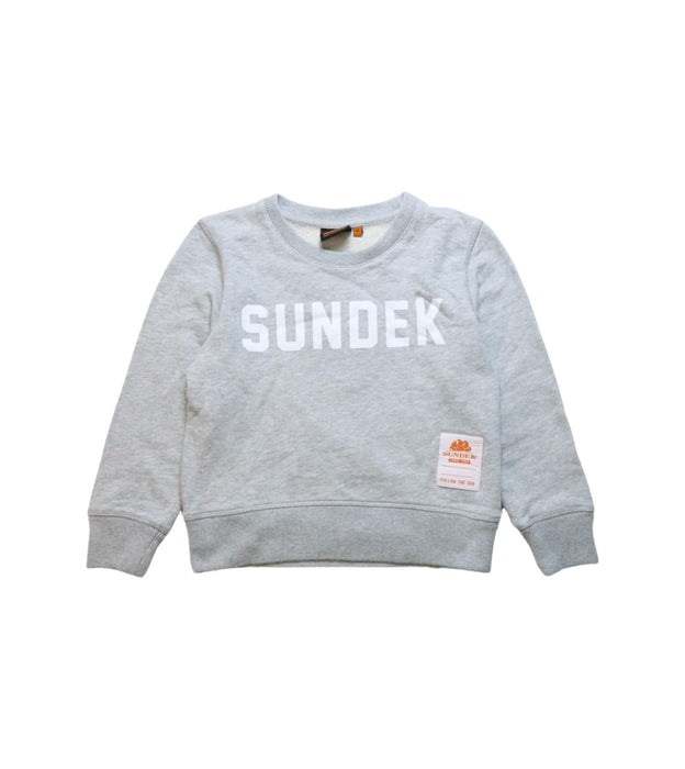 A Grey Crewneck Sweatshirts from Sundek in size 6T for neutral. (Front View)