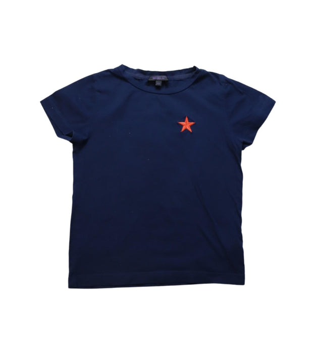 A Navy Short Sleeve T Shirts from Shanghai Tang in size 4T for girl. (Front View)
