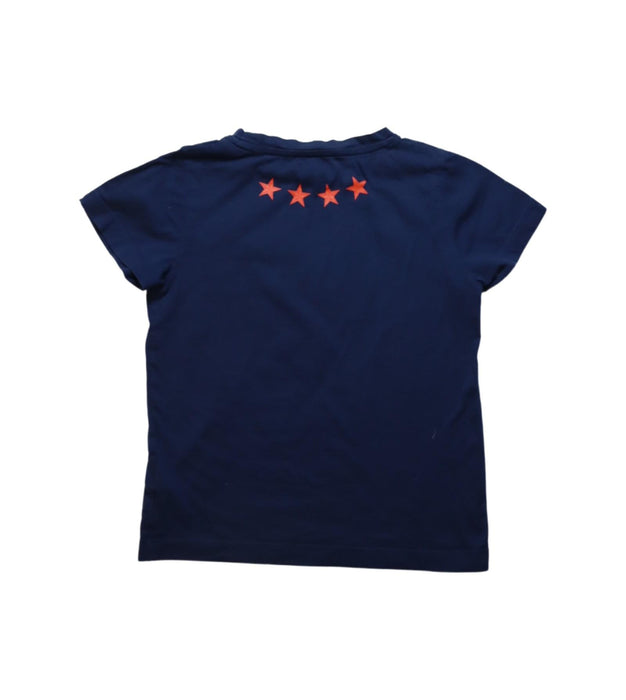 A Navy Short Sleeve T Shirts from Shanghai Tang in size 4T for girl. (Back View)