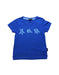 A Blue Short Sleeve T Shirts from Shanghai Tang in size 4T for boy. (Front View)