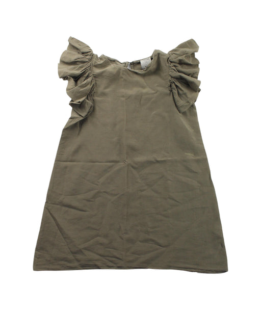 A Green Short Sleeve Dresses from In Good Company in size 3T for girl. (Front View)