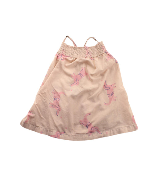 A Peach Sleeveless Dresses from Bobo Choses in size 2T for girl. (Front View)