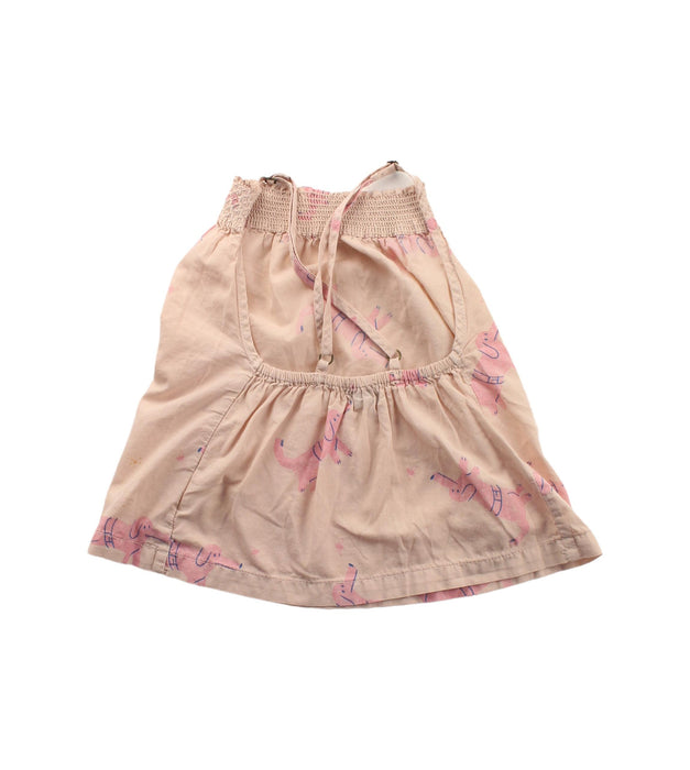 A Peach Sleeveless Dresses from Bobo Choses in size 2T for girl. (Back View)