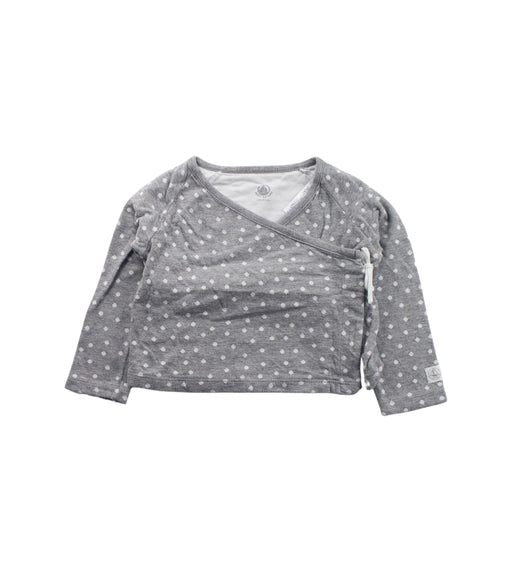 A Grey Pants Sets from Petit Bateau in size 12-18M for girl. (Front View)