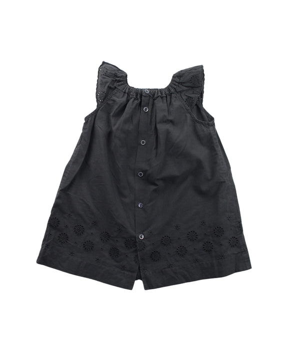 A Black Short Sleeve Dresses from Bonpoint in size 6-12M for girl. (Back View)