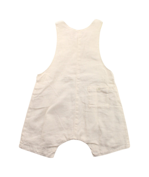 A White Sleeveless Rompers from Bonpoint in size 6-12M for girl. (Back View)