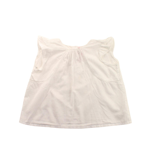 A White Short Sleeve Tops from Bonpoint in size 2T for girl. (Front View)