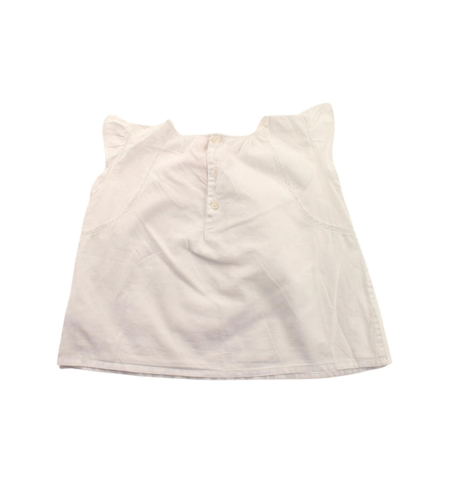 A White Short Sleeve Tops from Bonpoint in size 2T for girl. (Back View)