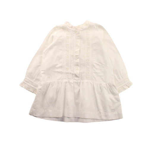 A White Long Sleeve Dresses from Bonpoint in size 2T for girl. (Front View)