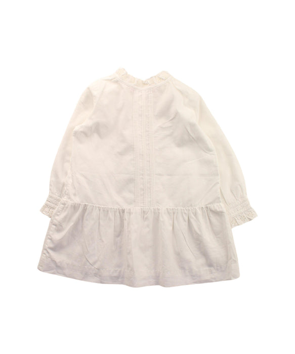 A White Long Sleeve Dresses from Bonpoint in size 2T for girl. (Back View)