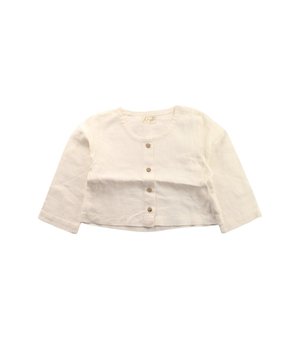 A White Cardigans from Marigold The Brand in size 3T for girl. (Front View)