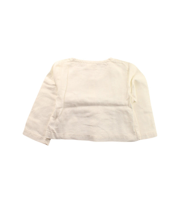 A White Cardigans from Marigold The Brand in size 3T for girl. (Back View)