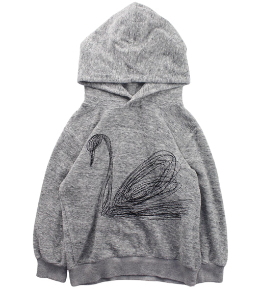 A Grey Hooded Sweatshirts from Stella McCartney in size 5T for girl. (Front View)