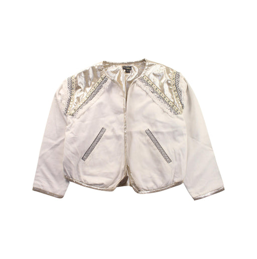 A White Cardigans from Velveteen in size 5T for boy. (Front View)