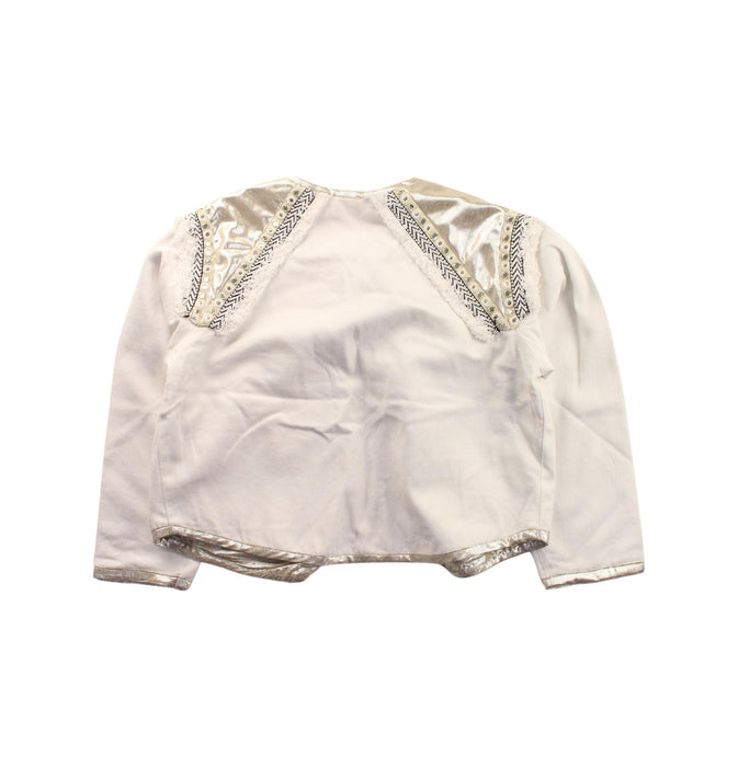 A White Cardigans from Velveteen in size 5T for boy. (Back View)