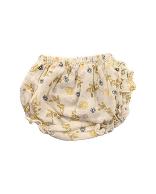A White Bloomers from Velveteen in size 0-3M for girl. (Front View)