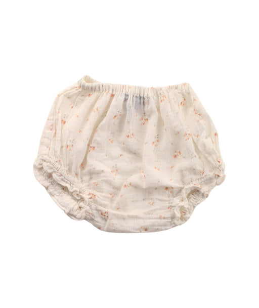 A White Bloomers from Velveteen in size 3-6M for girl. (Front View)
