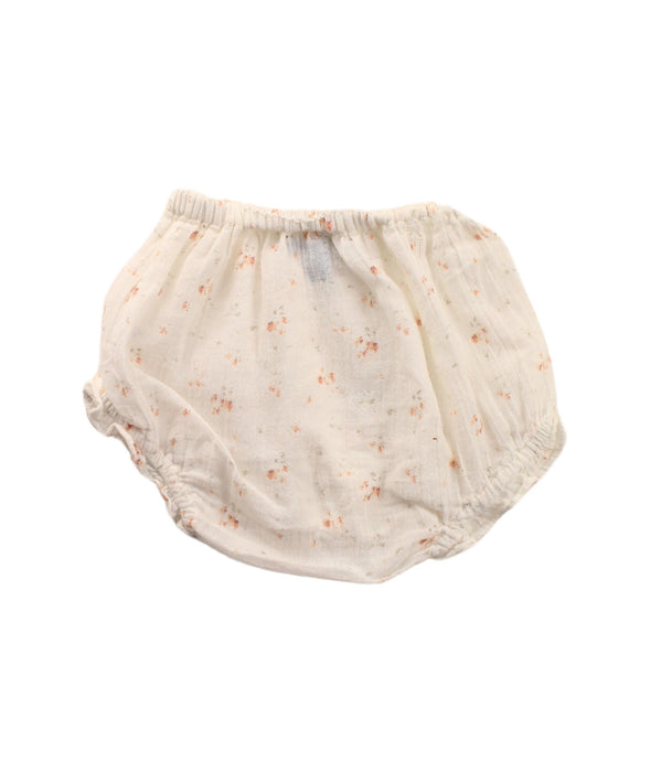 A White Bloomers from Velveteen in size 3-6M for girl. (Back View)
