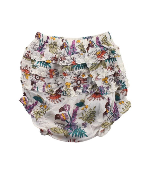 A White Bloomers from Velveteen in size 3-6M for girl. (Back View)