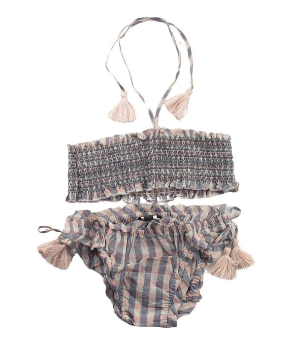 A Grey Bikinis from Velveteen in size 8Y for girl. (Front View)