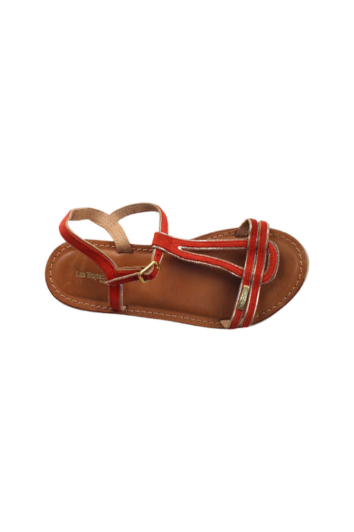 A Brown Sandals from Les Tropéziennes in size 9Y for girl. (Front View)