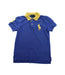 A Blue Short Sleeve Polos from Polo Ralph Lauren in size 6T for boy. (Front View)