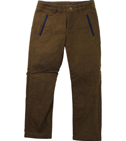 A Brown Casual Pants from Chickeeduck in size 4T for boy. (Front View)